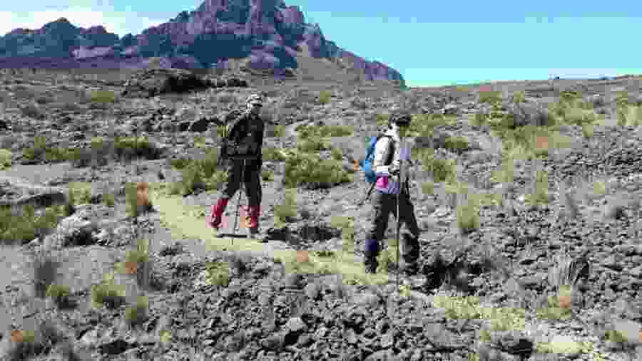 Trekking through Rongai Route