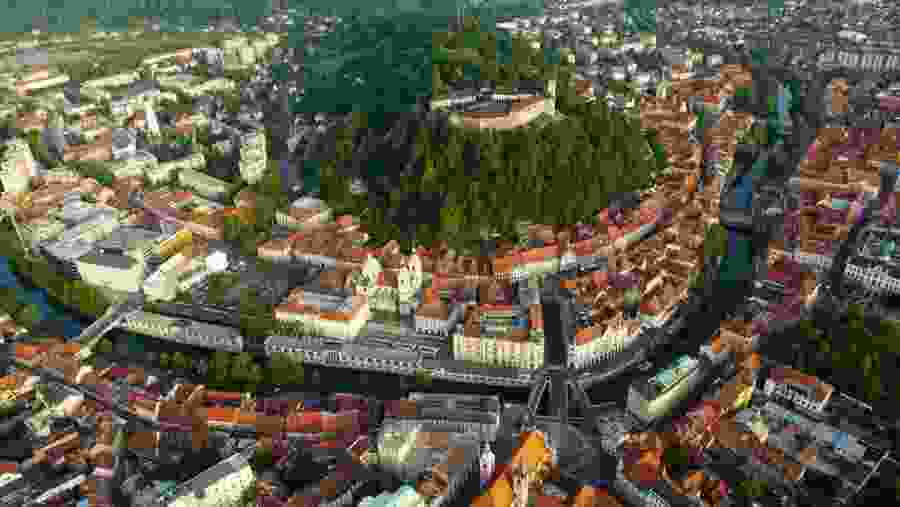 Aerial View from Ljubljana Castle