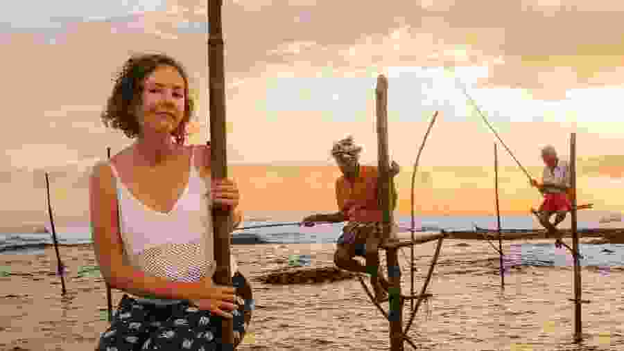 Stilt Fishermen At Weligama