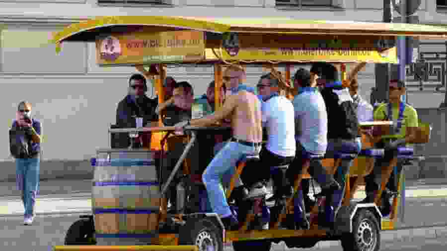 Beer bike tour