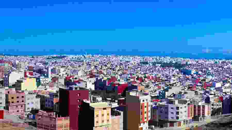 Panaromic view of Tangier, Morocco