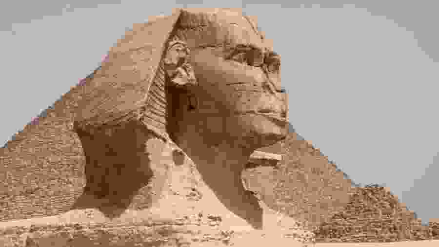 Admire the Great Sphinx, Egypt