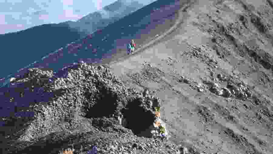 Enjoy hiking to the summit of Mount Meru