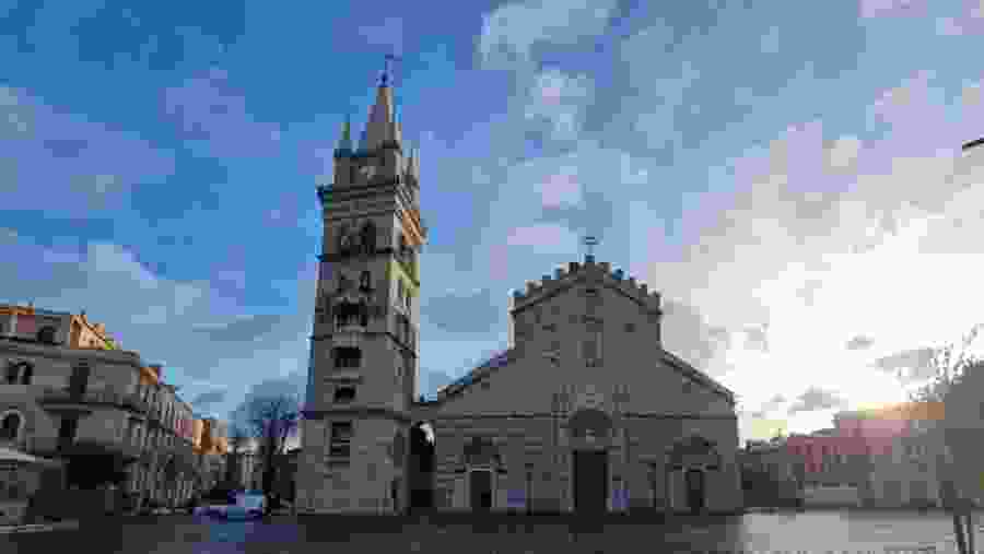 The Cathedral and its imposing bell tower