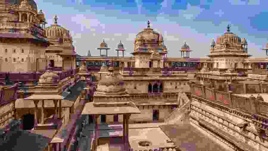 Jahangir Mahal in Orchha Fort.