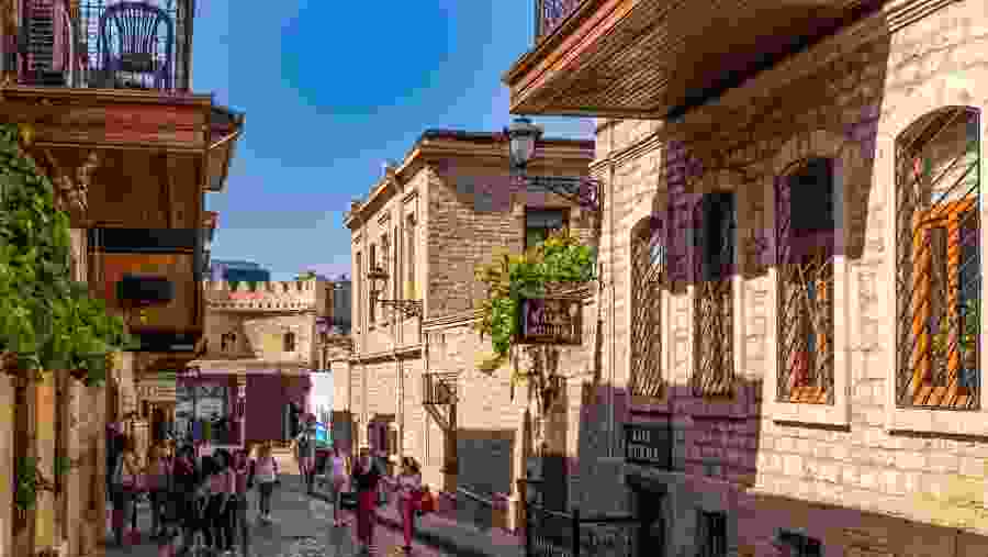 Explore the Old city streets in Baku