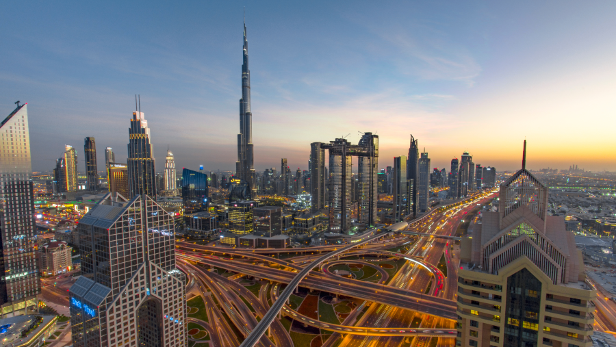 Burj Khalifa & Dubai Mall Skyline