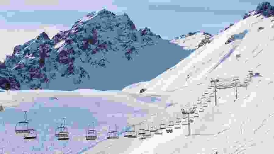 Snow white mountains