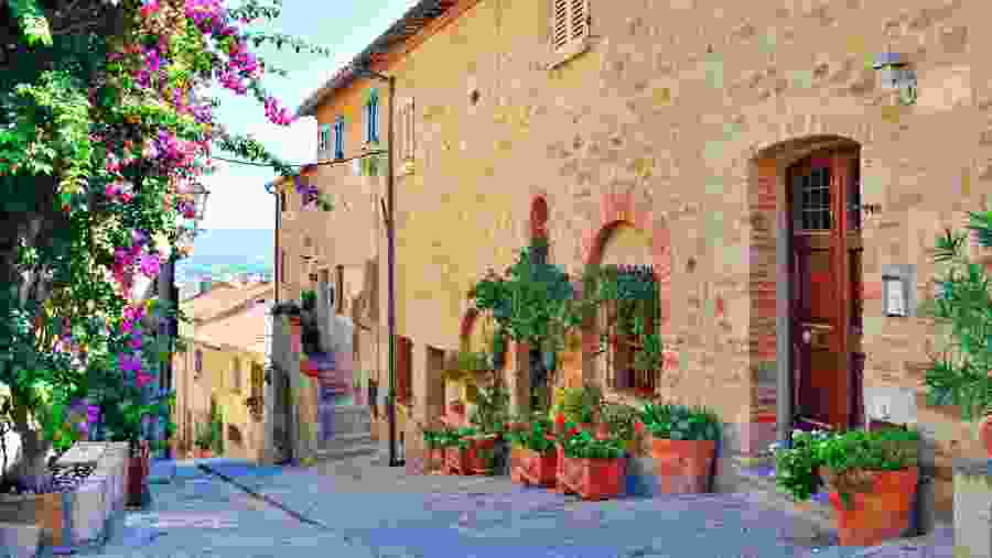 An Old Alley in the Village of Castiglione della Pescaia