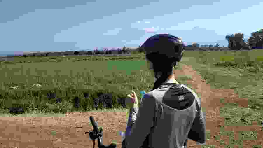 Travellers mountain biking