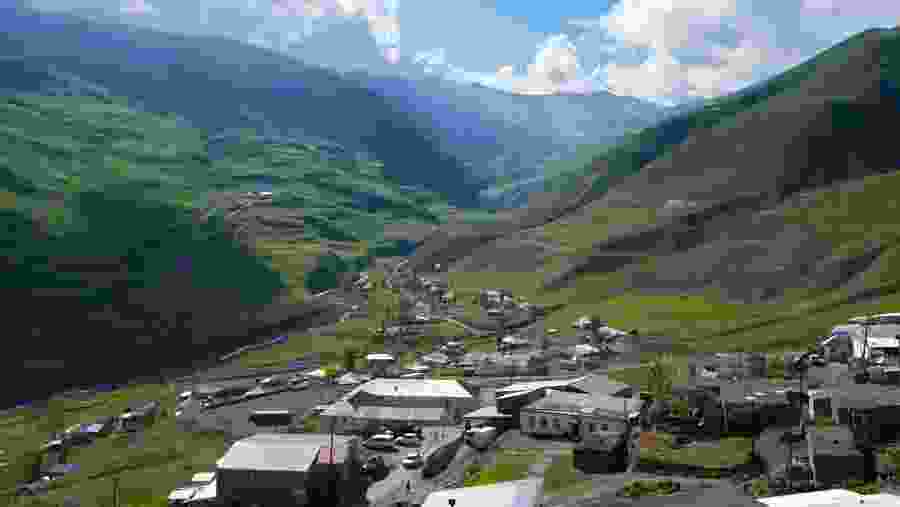 Stroll through the Khinalig Valley