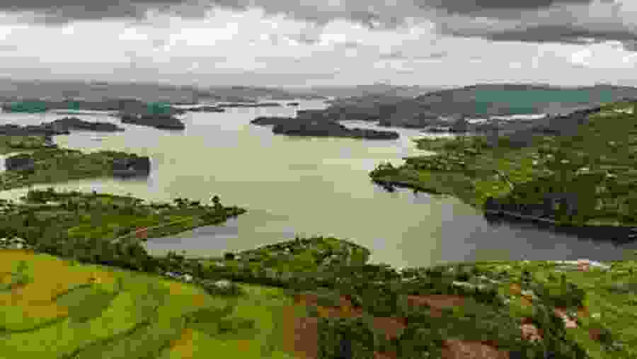 Lake Bunyonyi  in Uganda