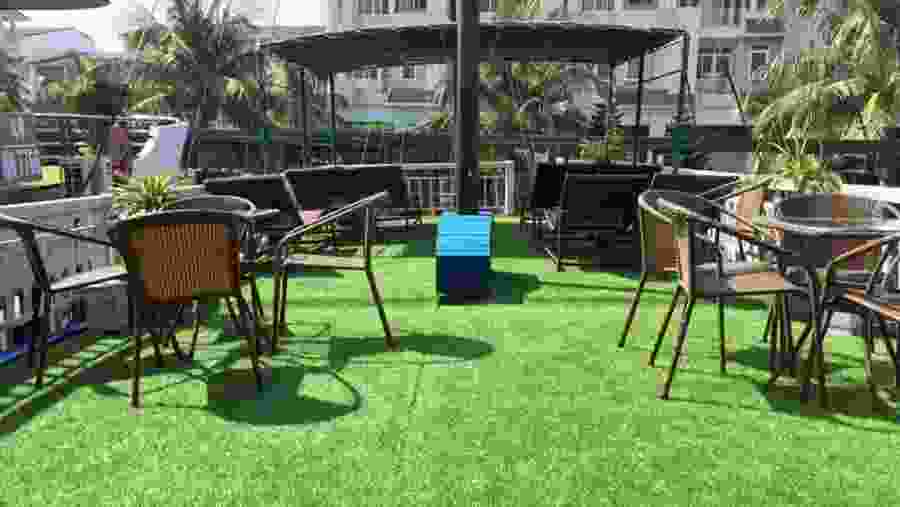 Outdoor Patio on your Halong Bay Cruise
