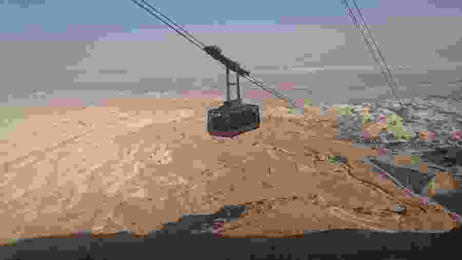 Cable Car At Masada, Israel