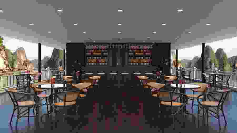 Open Dining Area with Bar