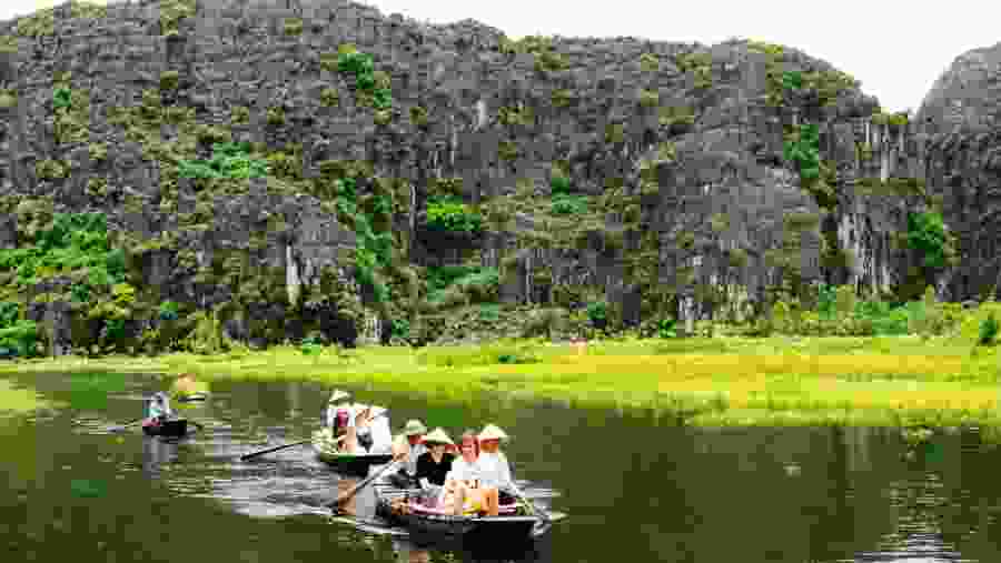 Take a boat ride in Ninh Binh