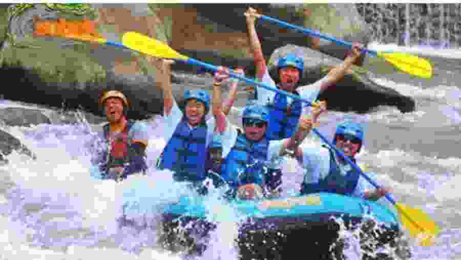Fun in rafting