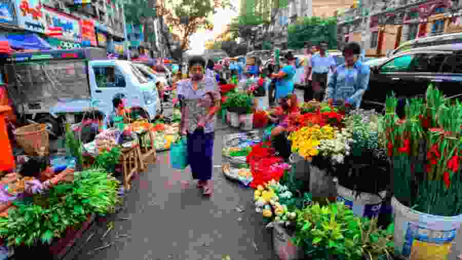 Local Market of Yangon City