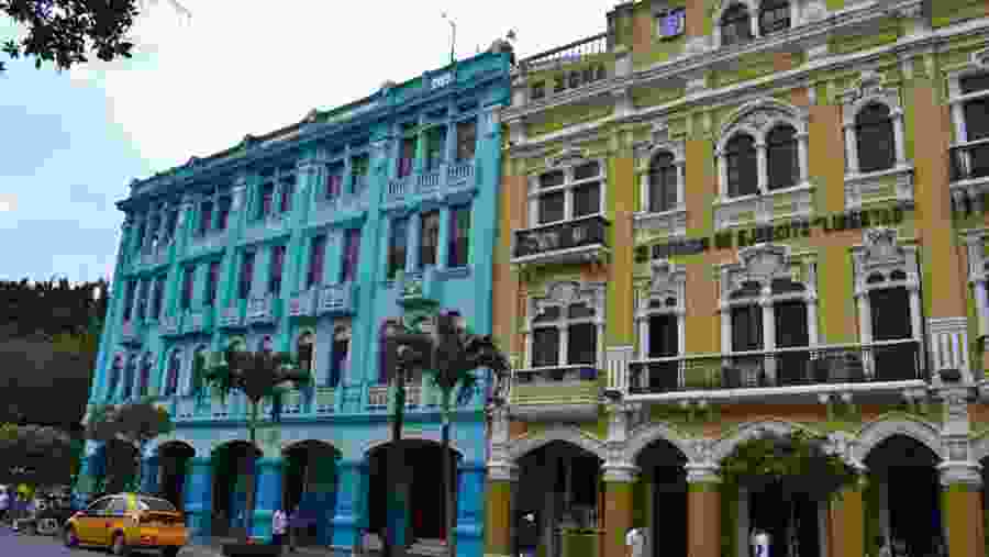 Colourful buildings of Guayaquil