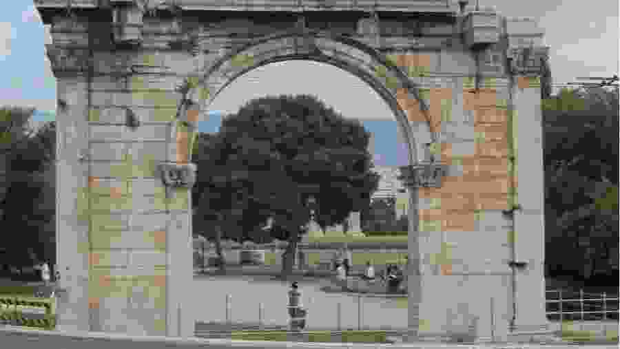 Go to the Arch of Hadrian