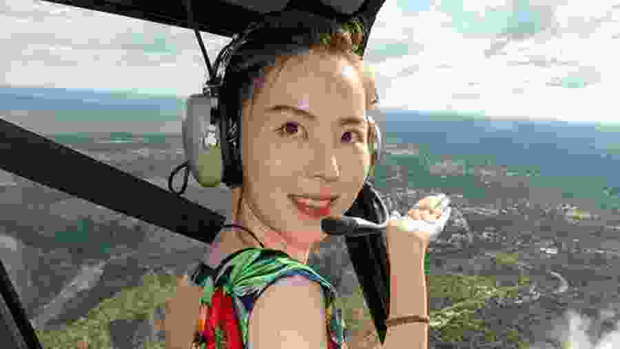 Helicopter flight Victoria Falls Zimbabwe