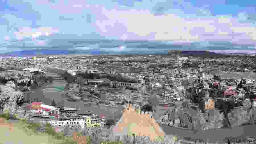 Tibilisi City View from Narikala Fortress