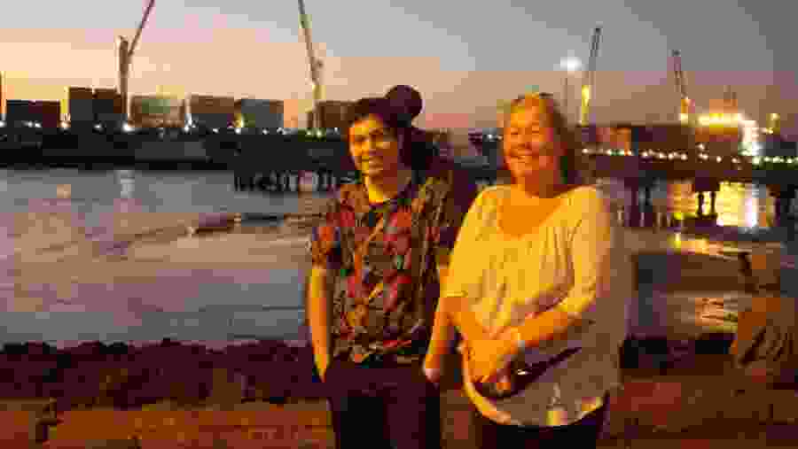 Tourists in the sights