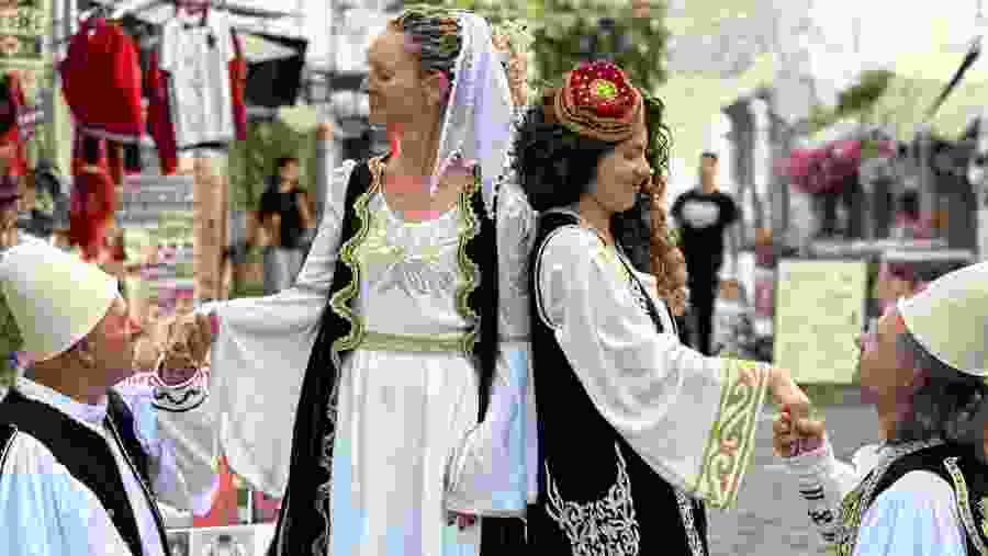 a local in Gjirokaster