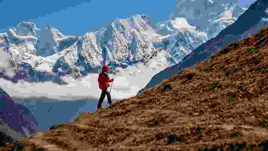 Hiking up the Trail to Nagarkot