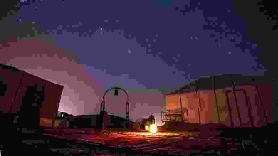 Tents in the Moroccan Desert