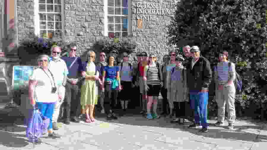 Guernsey Tour with the guide on far right