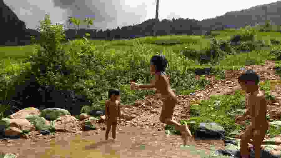 Trekking through villages of tribe people