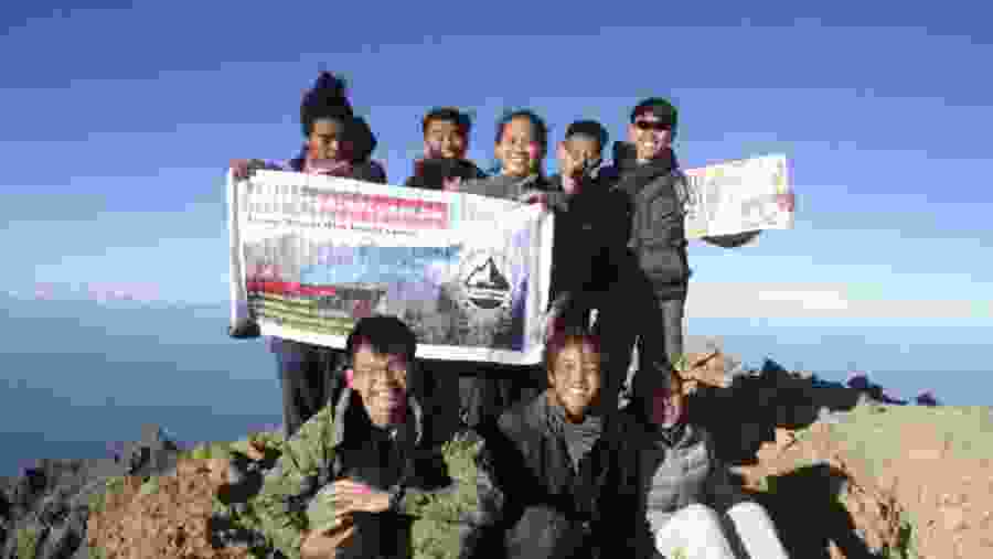 Top of Mount Rinjani