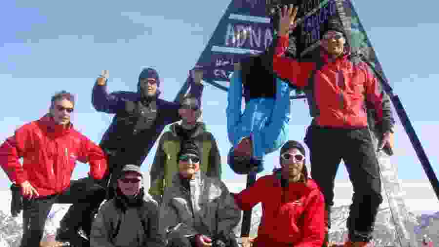 Trekkers at Toubkal Summit