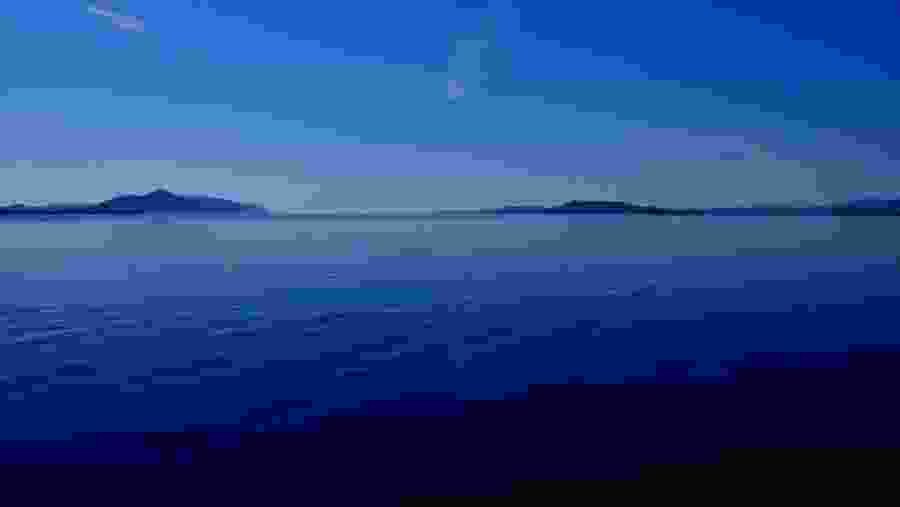 Blue lake