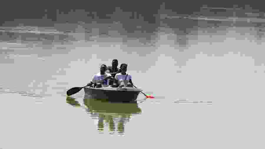 Canoeing at Lake duluti