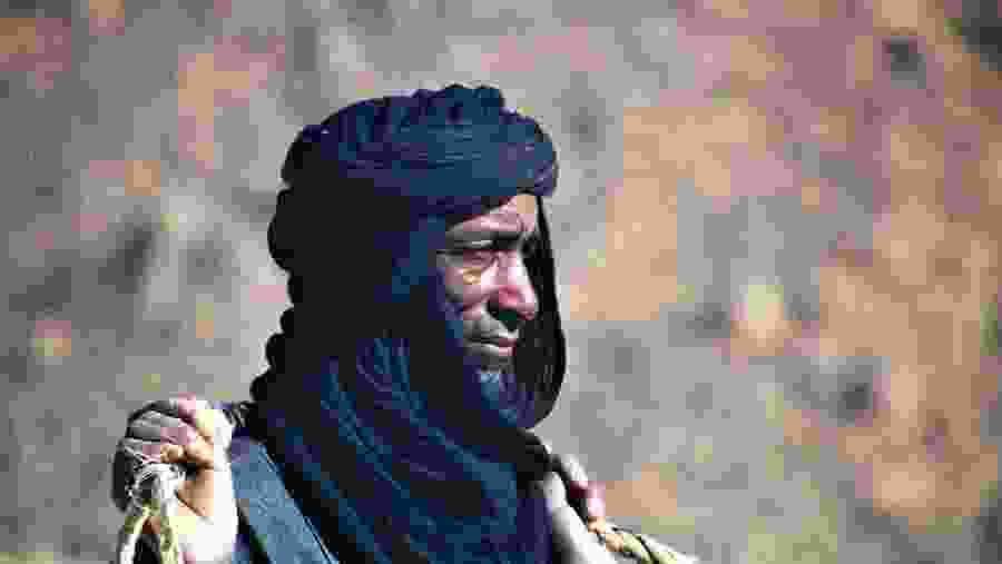 Camel Shephard in Tassili N'Ajjer, Algeria