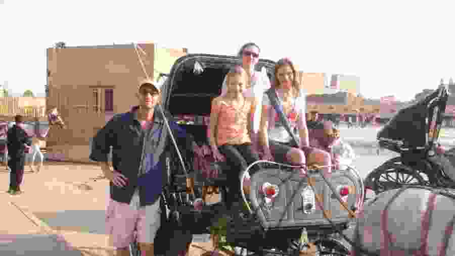 Tourists enjoying the tour