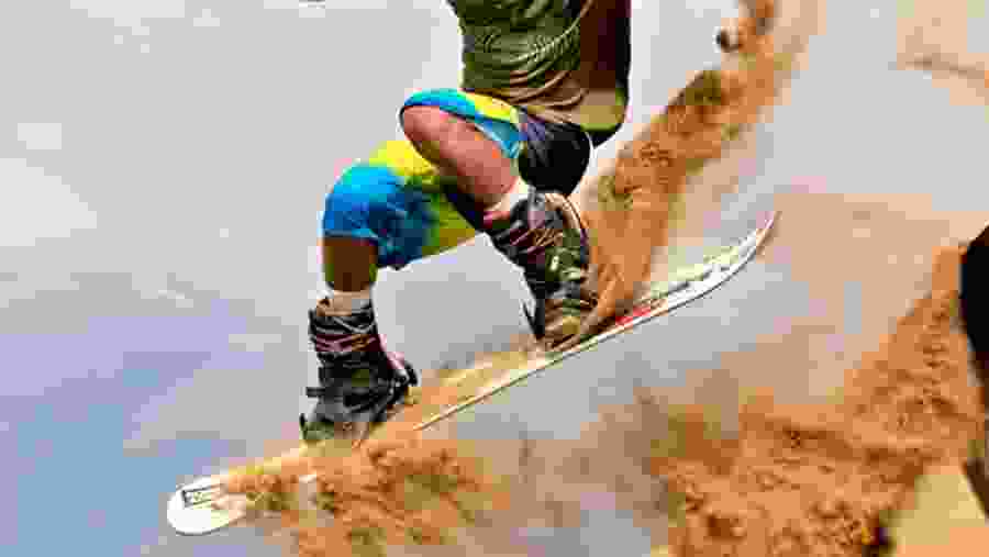 Sand boarding fun 