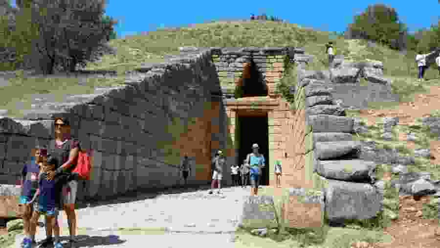 Tourists enjoying the tour