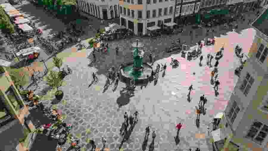 Admire the Stroget Pedestrian Street