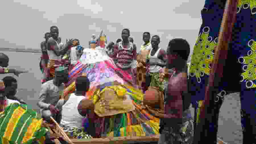 Floating Zangbeto festival in Ganvie