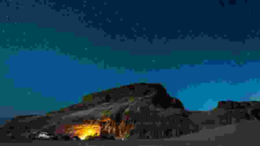 Stargazing in the desert