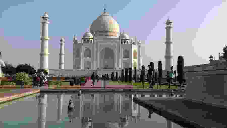 Marvel at the Taj Mahal