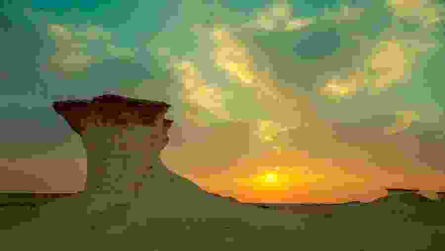 Enjoy the sunset at Zekreet