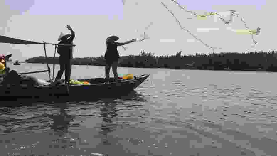 Traditional fishing in Vietnam