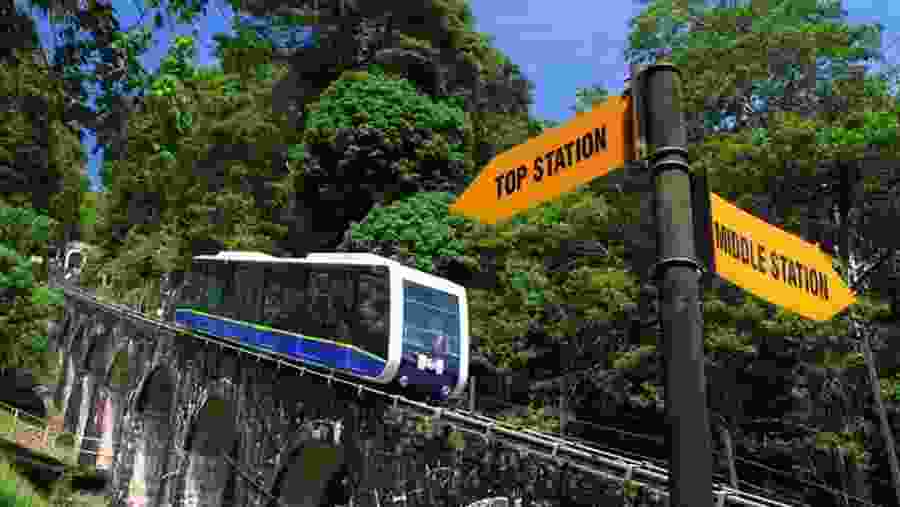 Take the Funicular Train, Penang Hill