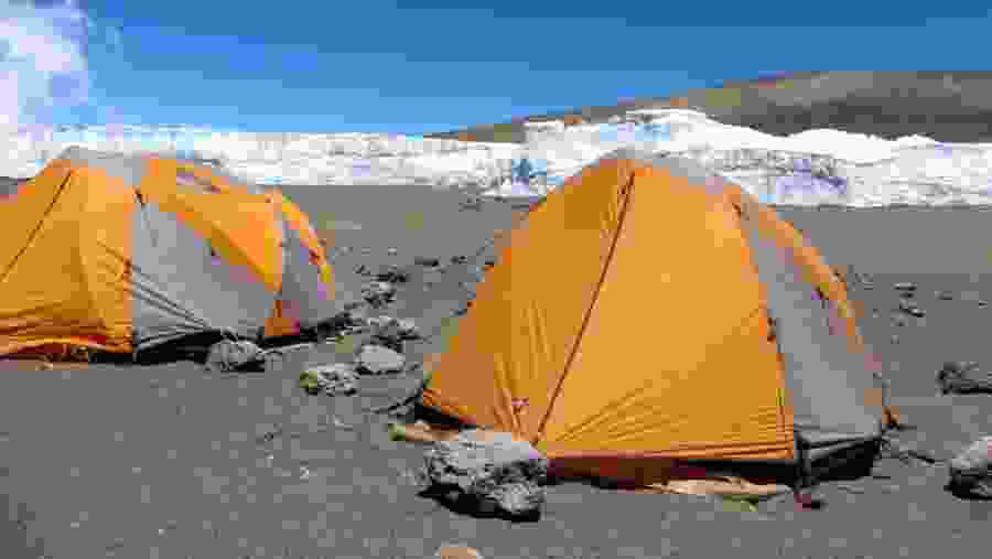 Camping on the trek via Lemosho Route