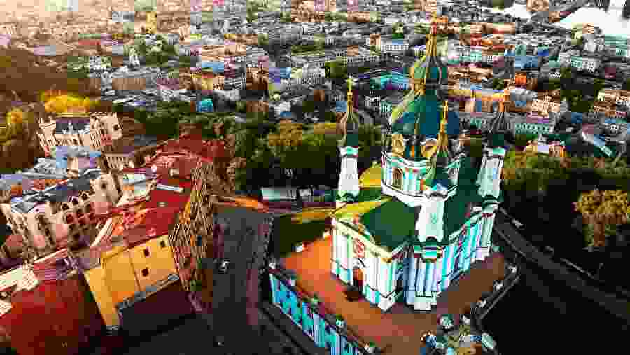 Aerial View of Kyiv
