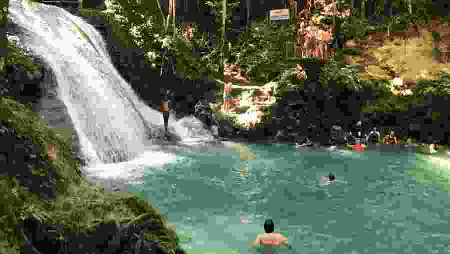 Marvel at Dunn's river waterfall